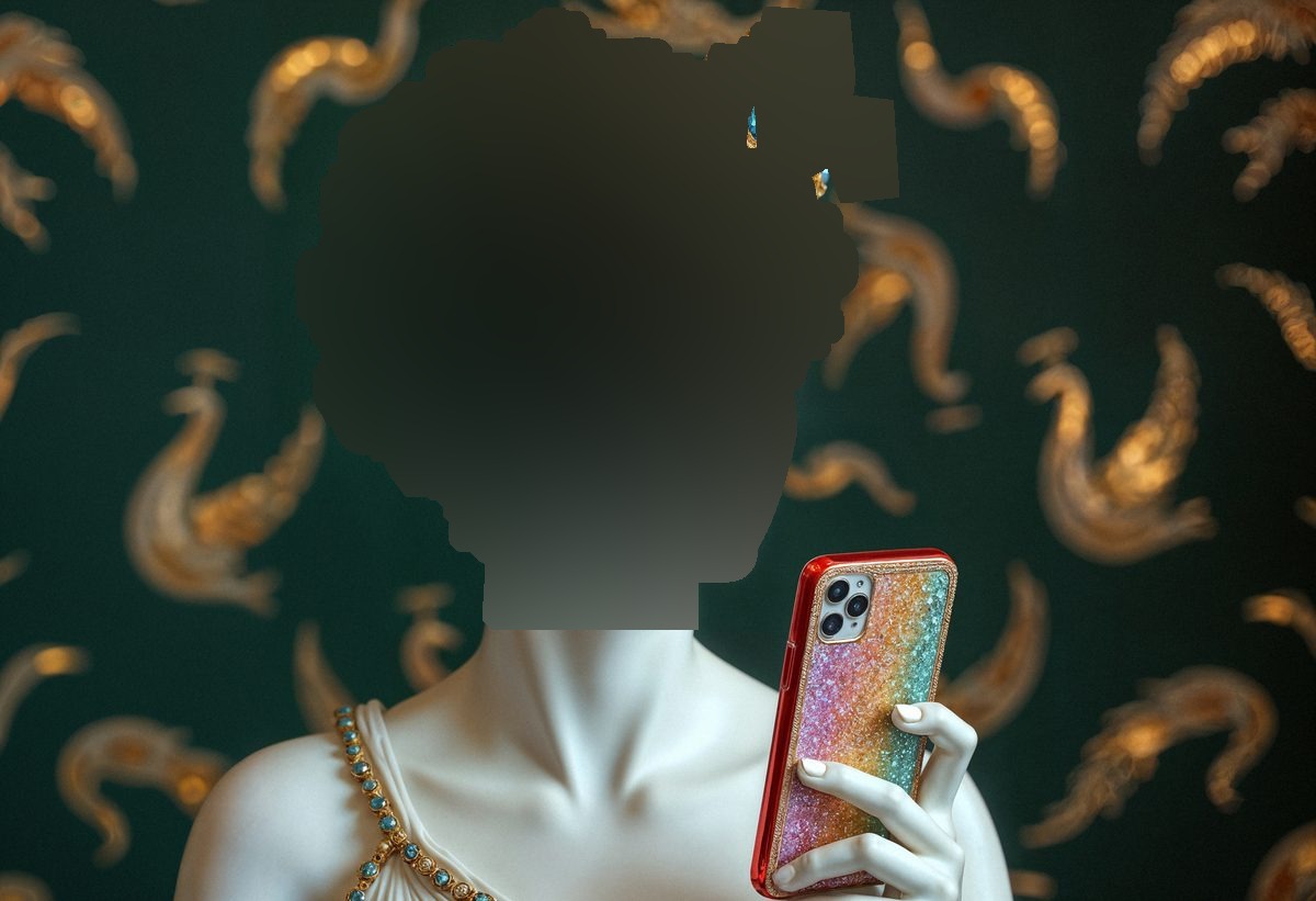 Dirección de arte Medusa — figura clásica